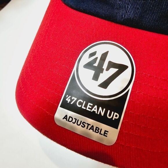 47brand MLB Atlanta Braves Red Navy Baseball Cap 071921-271 New - Picture 2 of 14